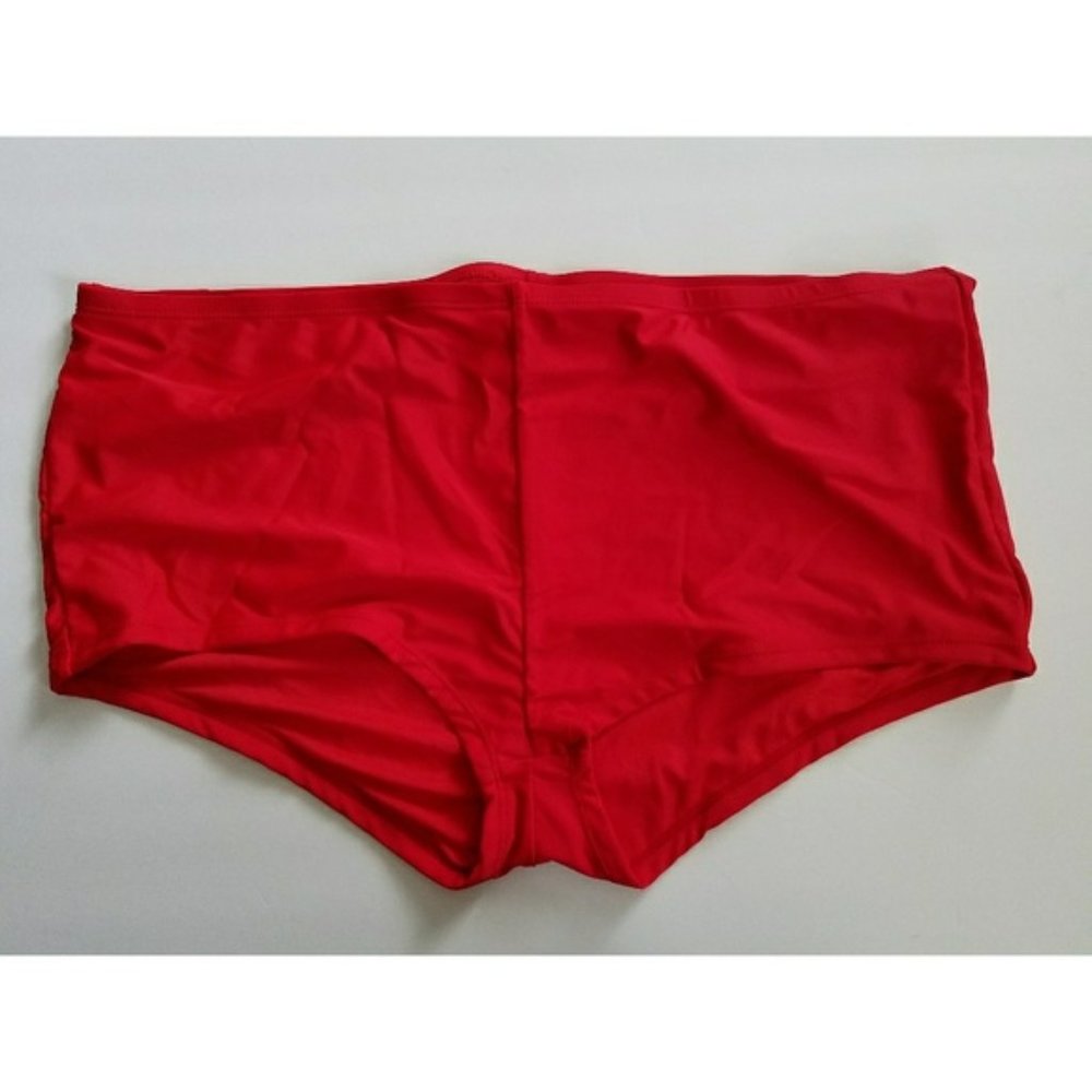 x new Swimsuit Swim Bottom Bikini Boyshort Red 2X Plus CATALINA